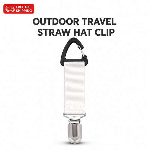 Travel straw hat tote clip - hat,