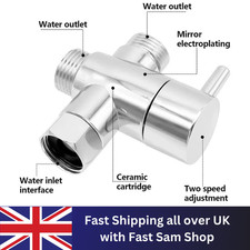 3 Way T-adapter Bath 1/2