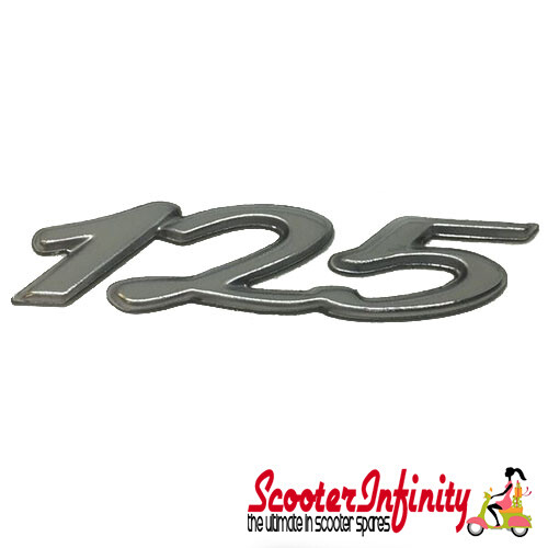 Badge 125 glovebox chrome - badge,