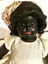 ANTIQUE Black Doll Biscuit and