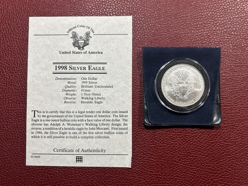 1998 silver eagle - eagle, one