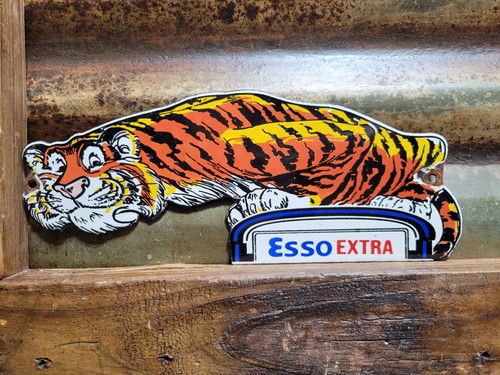 Vintage esso porcelain sign - vintage,