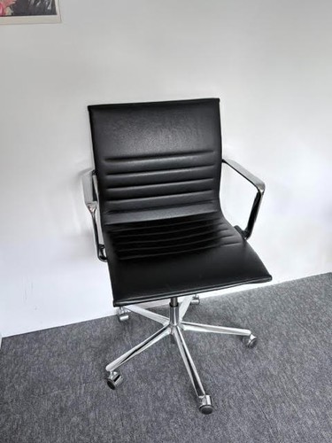 Icf una black - black, leather