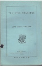 The Eton Calendar Lent School