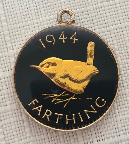 Vintage 1944 farthing coin - vintage,