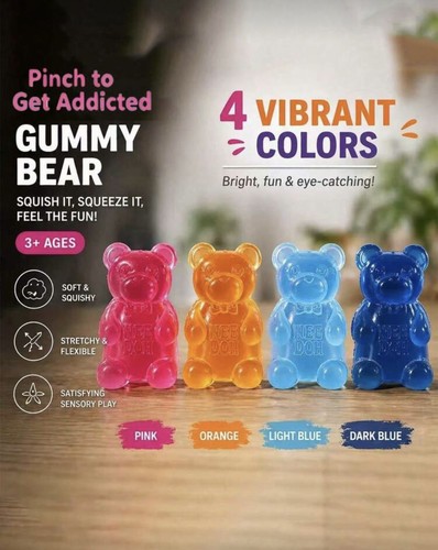 Needoh mini gummy bear - mini,
