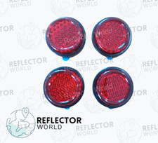 4 x 20mm Red Number Plate