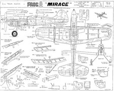 FROG MIRAGE CONTROL LINE MODEL