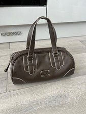 lacoste brown leather handbag women
