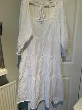 Long White Gypsy Dress Size 18