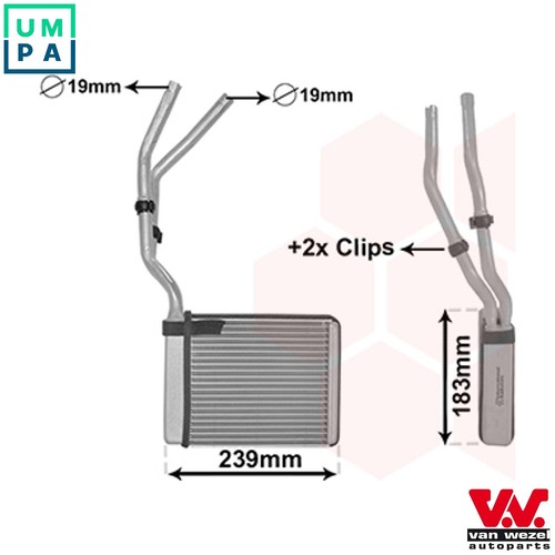 Heat exchanger interior - heat,