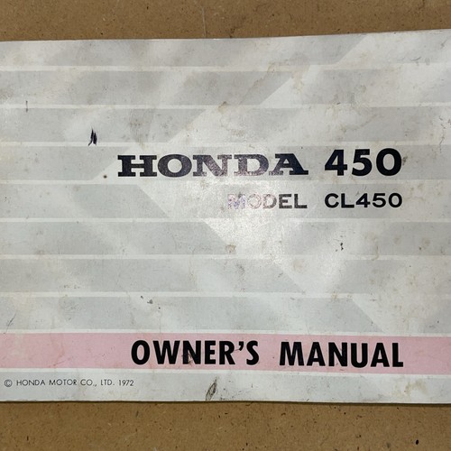 Honda 450 model cl450 - model, k5