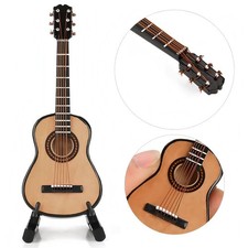 Miniature Guitar Wooden Tiny