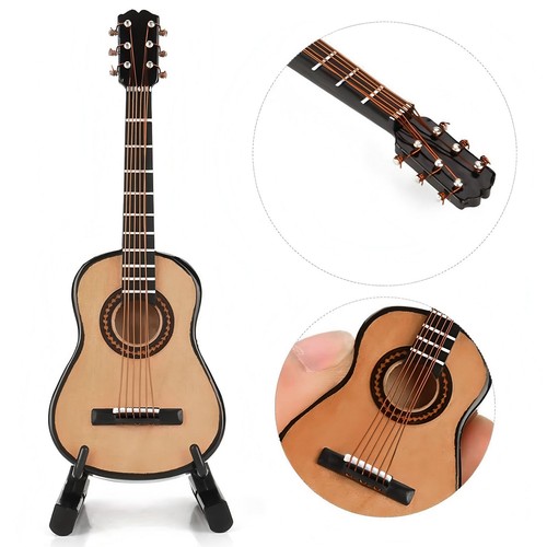Miniature guitar wooden - miniature,
