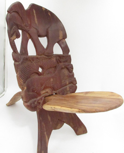 Hand carved wooden elephant - hand,