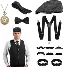13 PCS 1920s Mens Costume