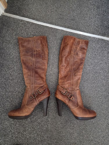 Vintage barratts brown leather - barratts,
