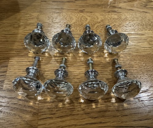 Clear crystal diamond glass - 8,