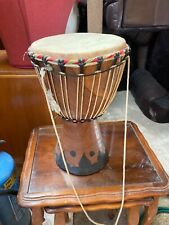 Vintage Round Wooden Bongo