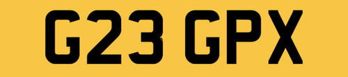 Greg number plate private - p,
