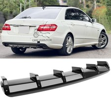 For Mercedes E250 W212 Rear Bumper Diffuser Splitter Spoiler Shark Fin Body Kit