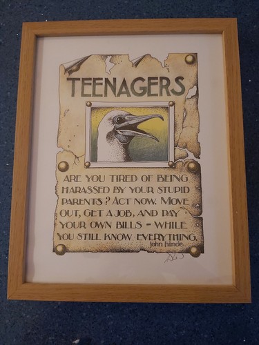 Signed simon drew framed - simon,