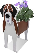 LARGE Saint Bernard Dog Shaped Cartoon Flower Planter Pot 43*25cm 