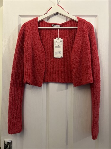 Zara pink crop - cardigan, m