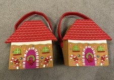 2 x Gingerbread house Felt