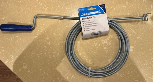 Drain auger brush cleaner - auger,