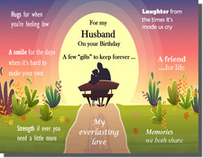 Husband Birthday Card - For my