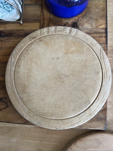 Antique small round wooden - round,