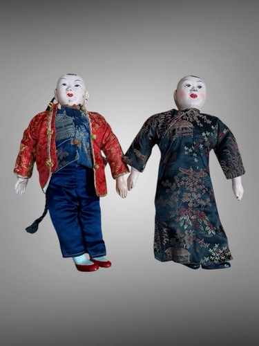 Antique papier mache chinese - papier,