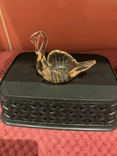 Small Glass Swan in a lovely