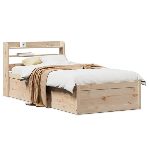 Bed frame brown solid - bed,