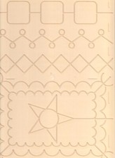 Embossing Board - Yellow - Double Sided 23.5x32cm, The Glitter Girls, Keepsake