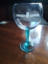 Bombay Sapphire blue stemmed