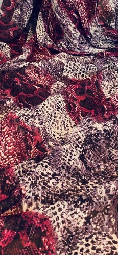 Pink multicoloured snake print - multicoloured,