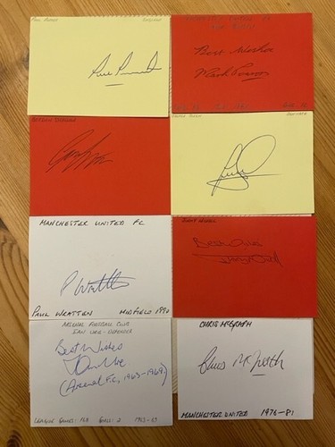 Card signed ian ure - by,