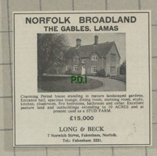 C749) The Gables Lamas Norfolk Broadland - 1969 Cutting