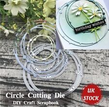Circle Card Making Stamp Die Set Craft DIY Metal Cutting Scrapbooking UK