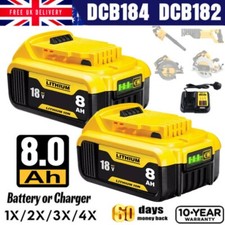 18V 8.0Ah Li-ion Battery for Dewalt DCB180 DCB182 DCB184 DCB200 Lithium Ion