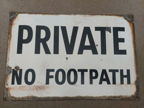 Antique enamel private - antique, "private