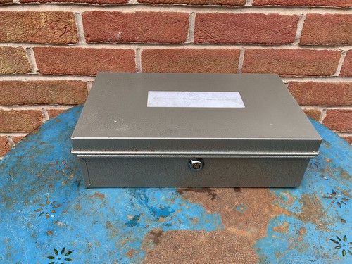 Grey lidded security deed - lidded, /