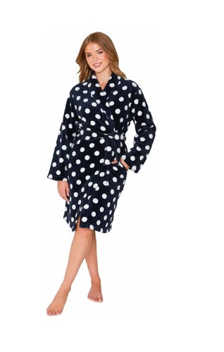 Turtle navy robe womens luxury - navy,