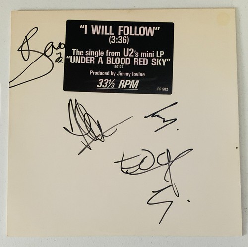 Vintage s group signed - u2, 80's