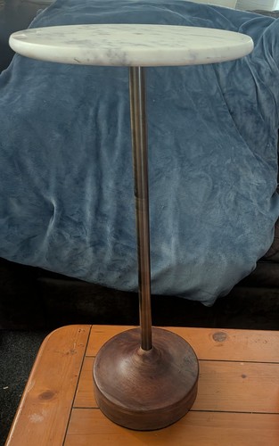 Marble top pedestal end side - marble,