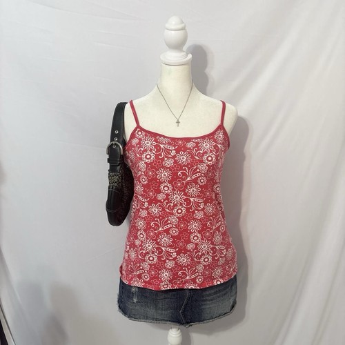 Vintage y2k red - red, floral