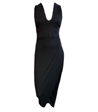 Vintage Dress | 1970s Vintage Janice Wainwright Black Cocktail Dress Size 10/12