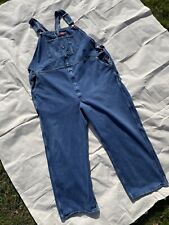 Vintage 90s Size 3XL 18-22 Blue Denim Worker Carpenter Dickies Dungarees